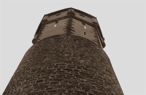 Altstadt mit Blick auf den "Spitzen Turm"